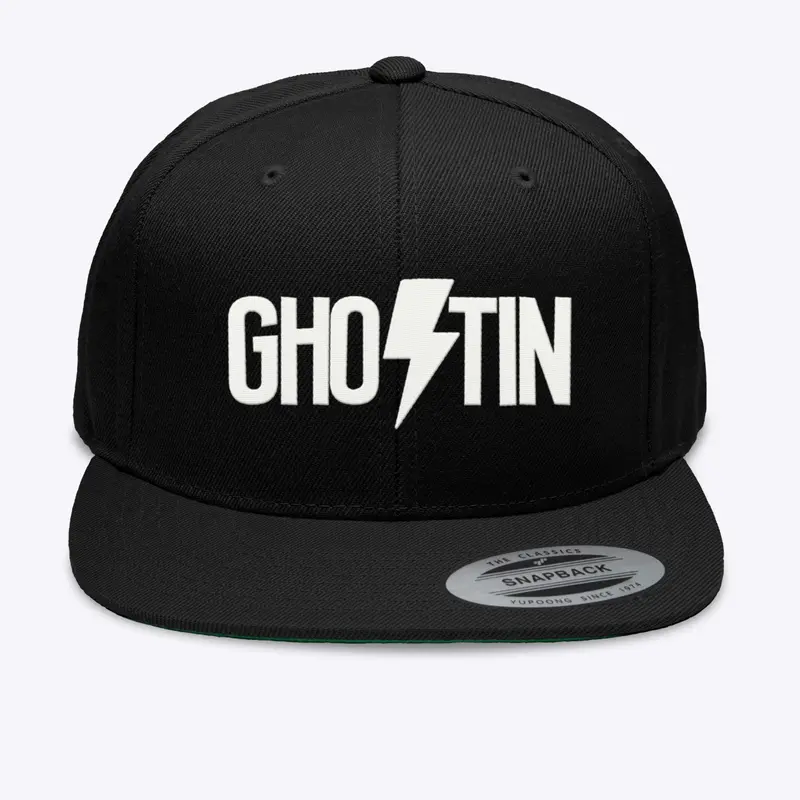 White bolt Ghostin Snapback