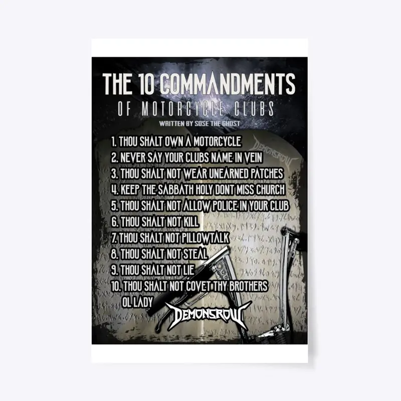 10 Commandments of Motorcycle Clubs 